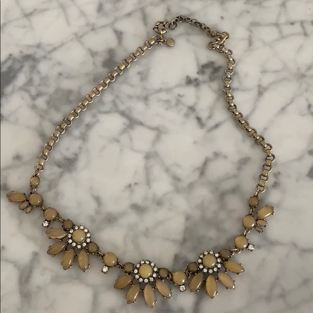 Jcrew Crystal Flower Necklace